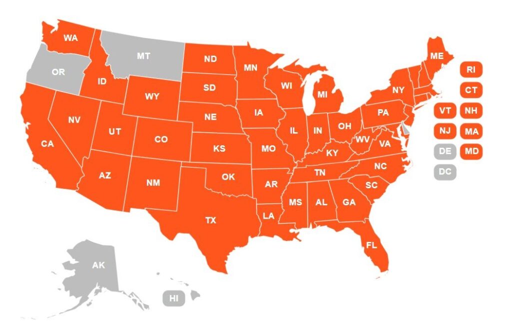 Image of truVUE project state locations